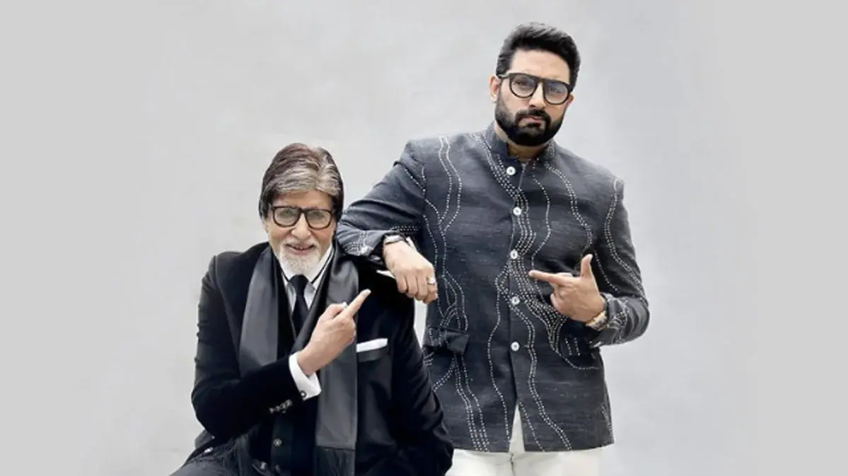 Amitabh Bachchan with son Abhishek Bachchan