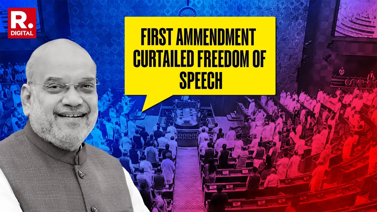 Nehru Brought First Constitutional Amendment To Curtail Freedom Of Speech Amit Shah