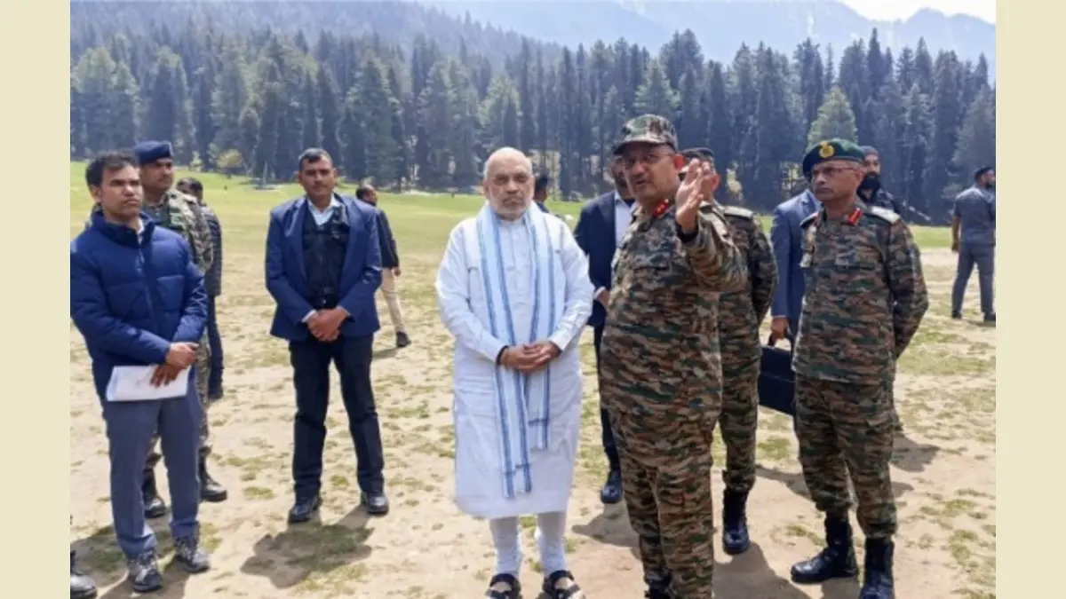 Amit Shah in Pahalgam