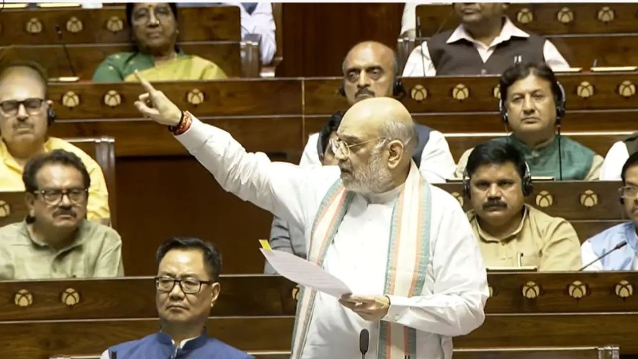 Amit Shah in Rajya sabha