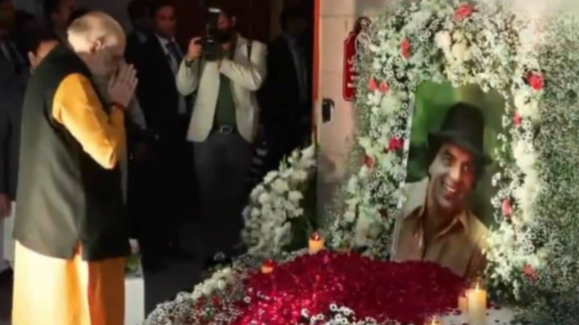 Amit Shah paid tribute to Dharmendra