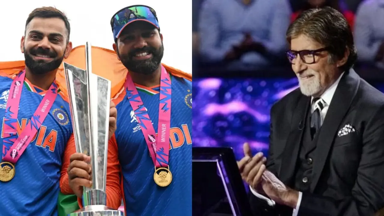 amitabh bachchan ask question related to kohli rohit and jaiswal in kbc