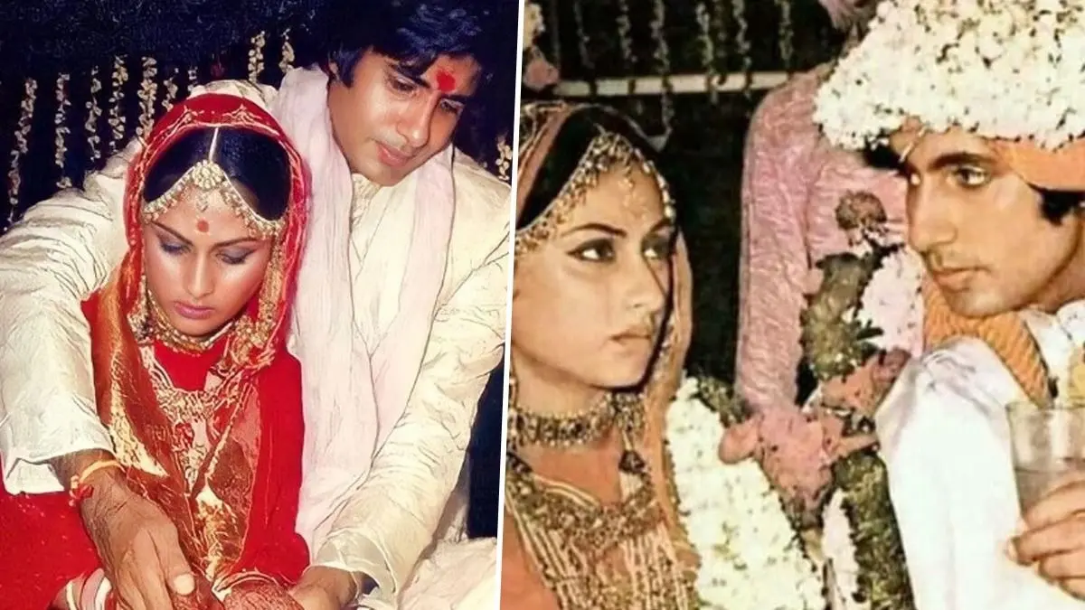 Unseen Wedding Photos Of Amitabh Bachchan-Jaya Bachchan Go Viral As Fans Wish Couple On 52nd Marriage Anniversary Amitabh Bachchan-Jaya Bachchan's wedding photos