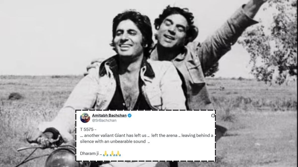Amitabh Bachchan pens a note for Dharmendra