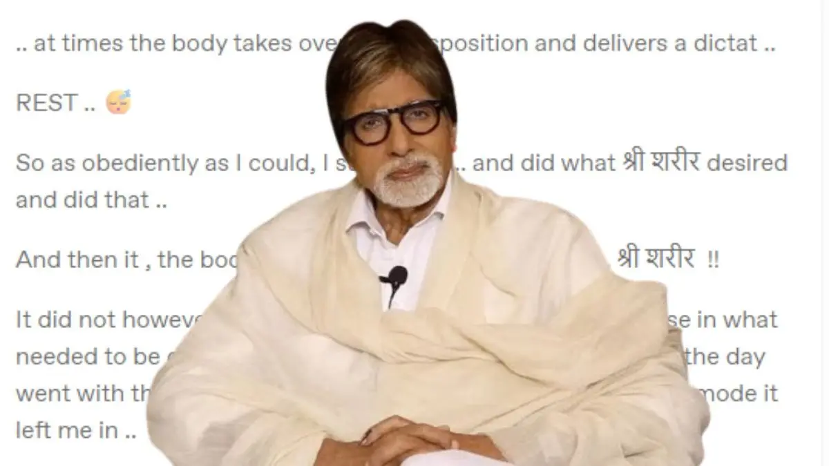 Amitabh Bachchan's blogpost leaves fans worried