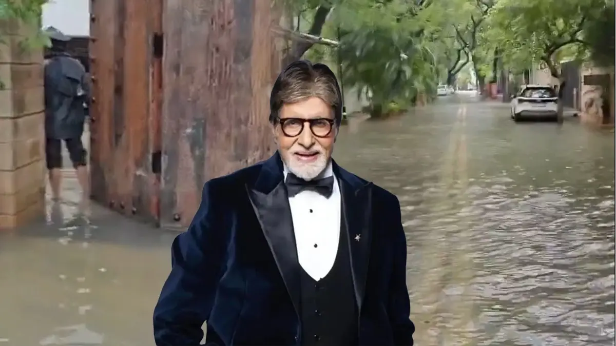 Mumbai Rains: Amitabh Bachchan's ₹50 Crore Bungalow Prateeksha Flooded As City Grapples With Monsoon Red Alert Amitabh Bachchan's Juhu Bungalow flooded