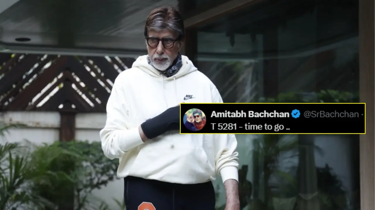Amitabh Bachchan's Cryptic Post Leaves Fans Anxious: Time To Go... Amitabh Bachchan shared a cryptic post