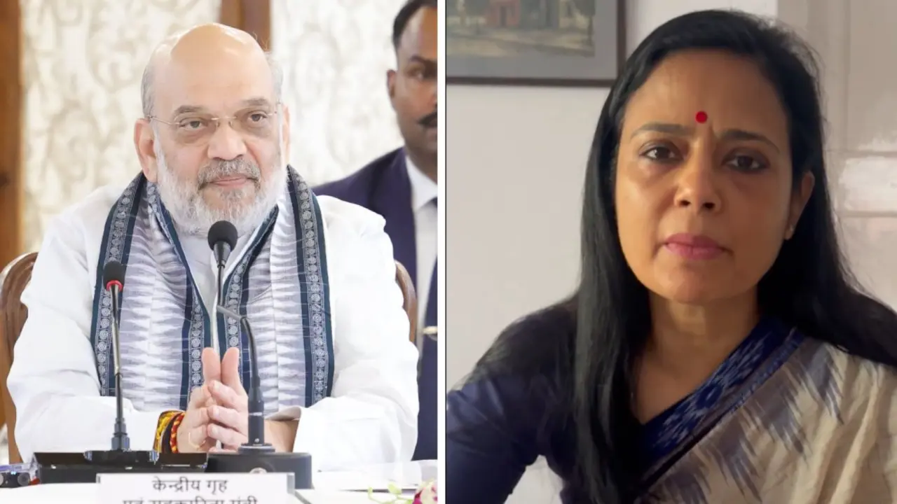 Amit Shah and Mahua Moitra