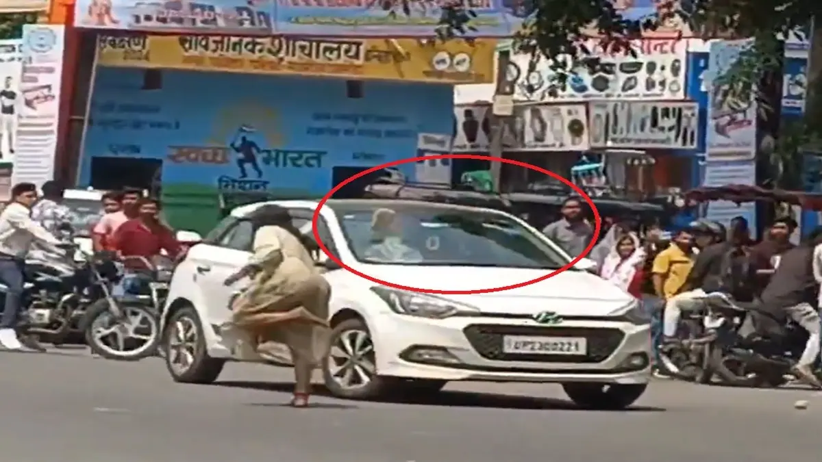 Amroha,Uttar Pradesh,Amroha Police,Menatlly Unstable Woman,UP,Viral Video