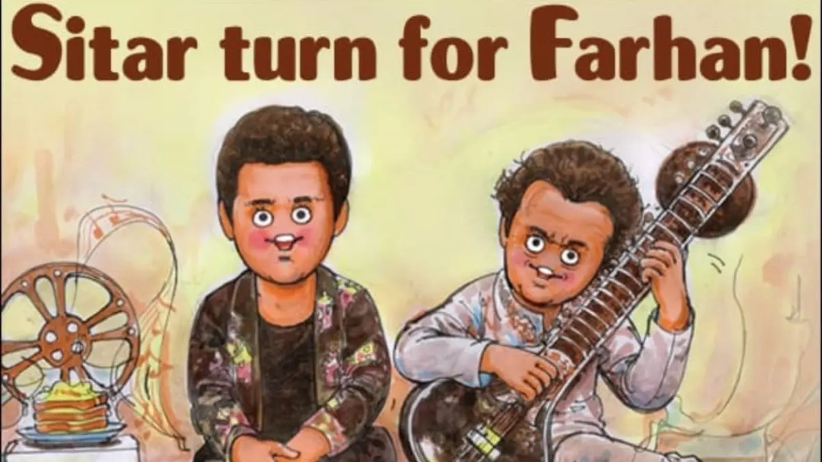 Amul Topical Honours Farhan Akhtar's Hollywood Debut In Beatles Biopic As Maestro Ravi Shankar Amul Honours Farhan Akhtar's Hollywood Debut