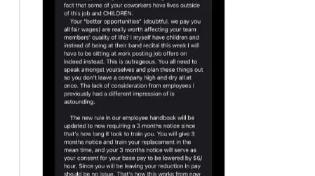 An angry email from an enraged boss has sparked widespread debate online after three of his employees quit simultaneously.