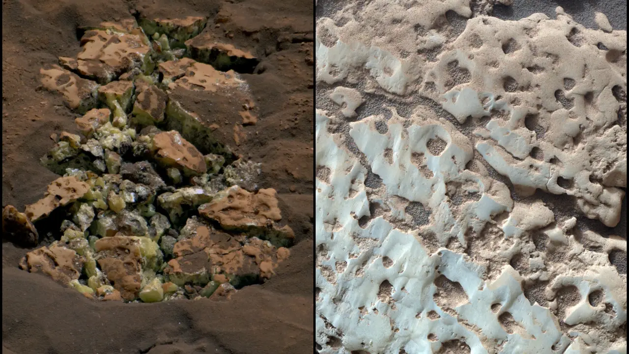 "An Oasis in the Desert": NASA's Curiosity Rover Discovers Unexpected Field of Sulphur Rocks on Mars "An Oasis in the Desert": NASA's Curiosity Rover Discovers Unexpected Field of Sulphur Rocks on Mars