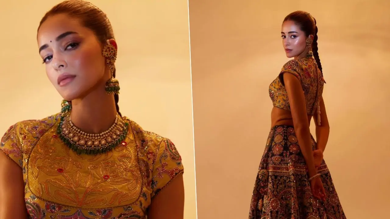 Ananya Panday mehendi outfit