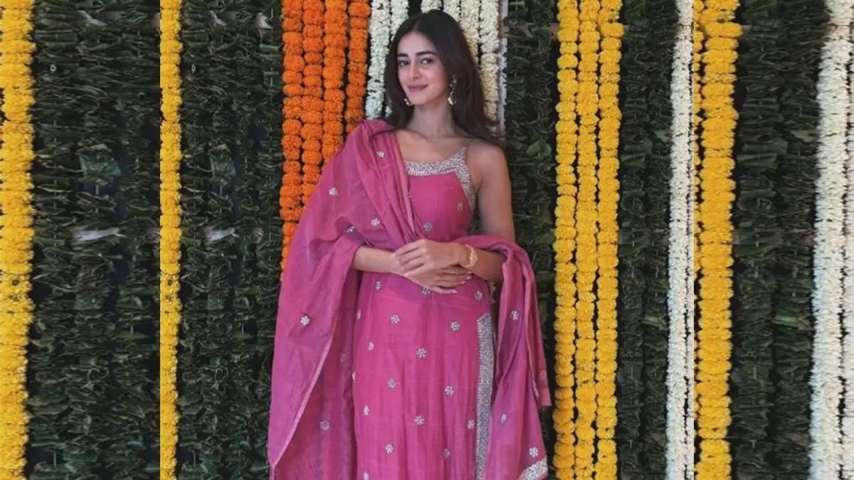 Ananya Panday's Diwali ensemble.