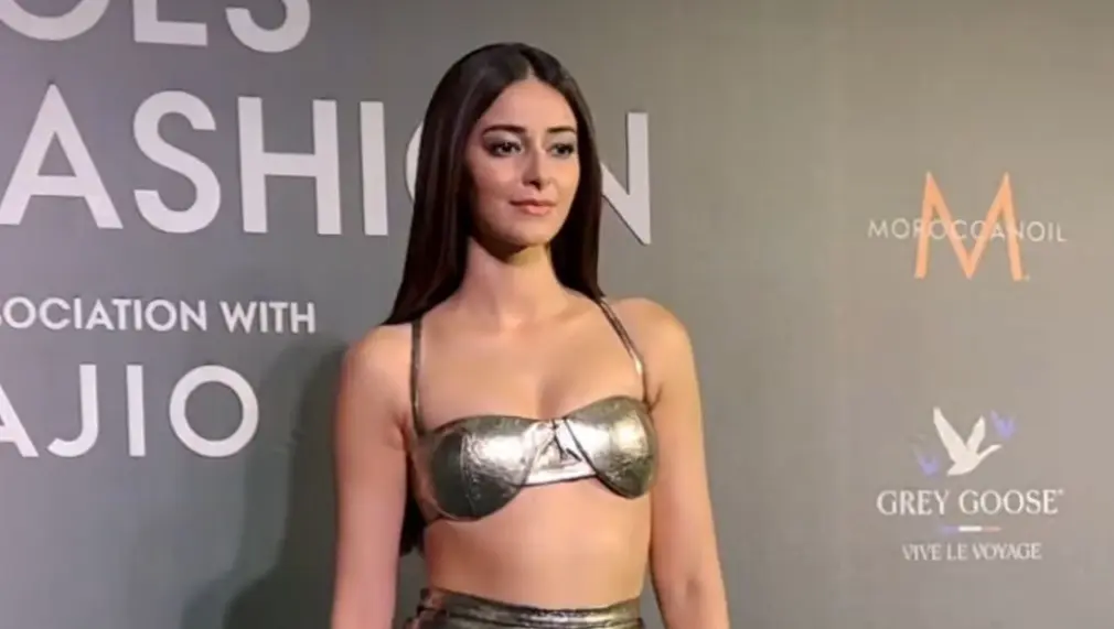 Ananya Panday In Metallic Bralette And Skirt Set Divides Netizen's Reactions Ananya Panday's mermaid core outfit