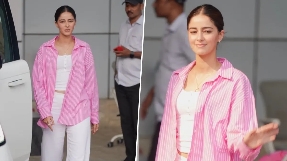 Ananya Panday spotted at Mumbai Airport