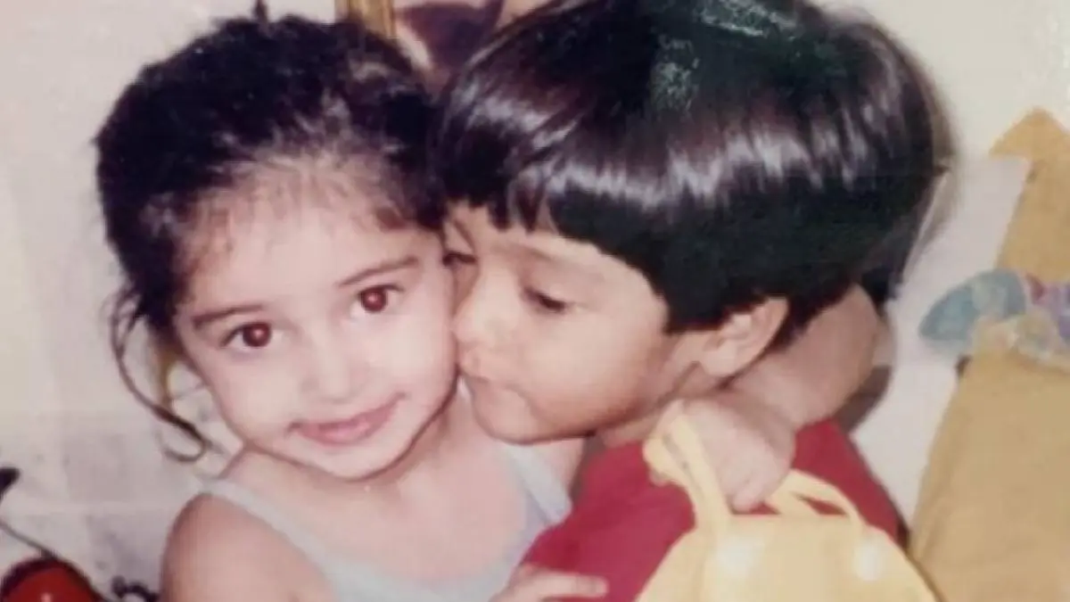 Ananya Panday with cousin brother Ahaan Panday