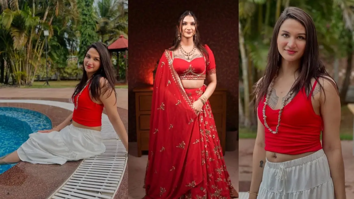 Anaya bangar latest photos in lahanga and saree after becoming girl from boy fans proposal for marriage