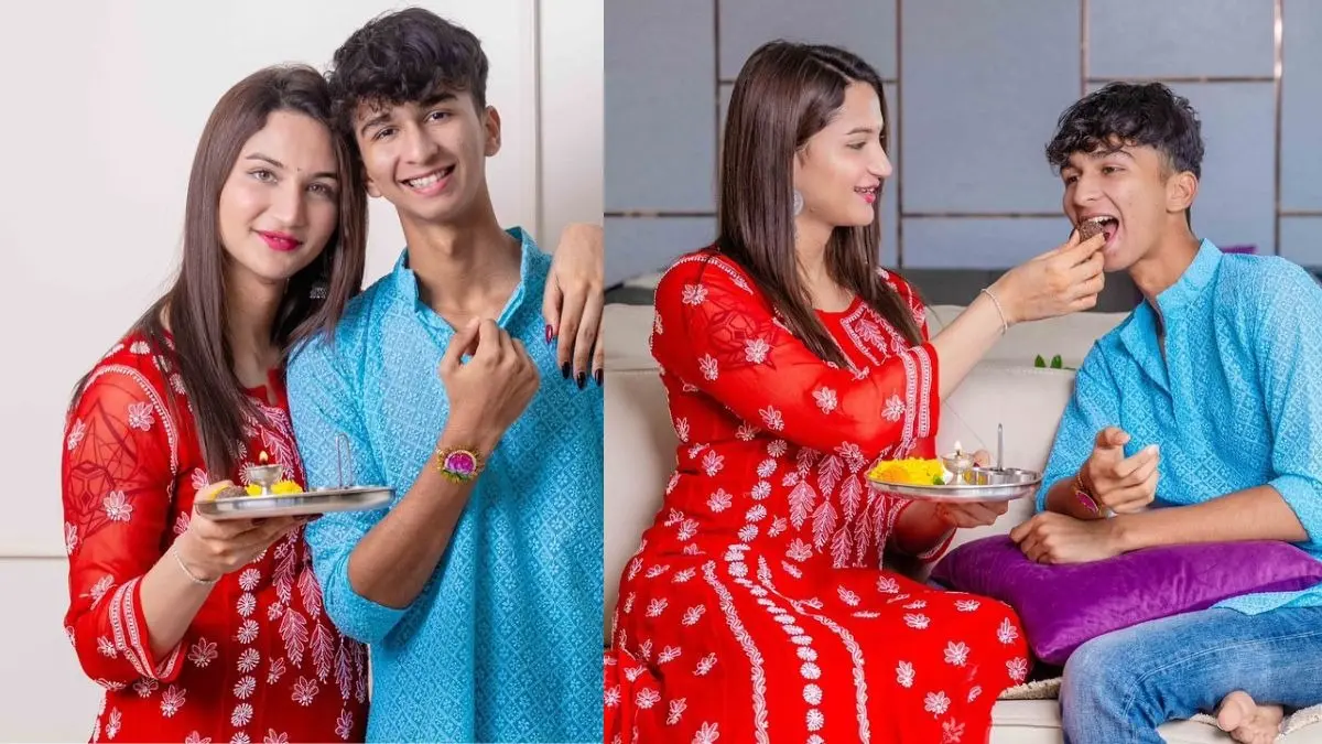 खत्म हुआ सालों का इंतजार... लड़का से लड़की बनीं अनाया बांगर ने पहली बार भाई को बांधी राखी, हुईं इमोशनल Anaya bangar tied rakhi to brother for the first time after becoming girl from boy gets emotional