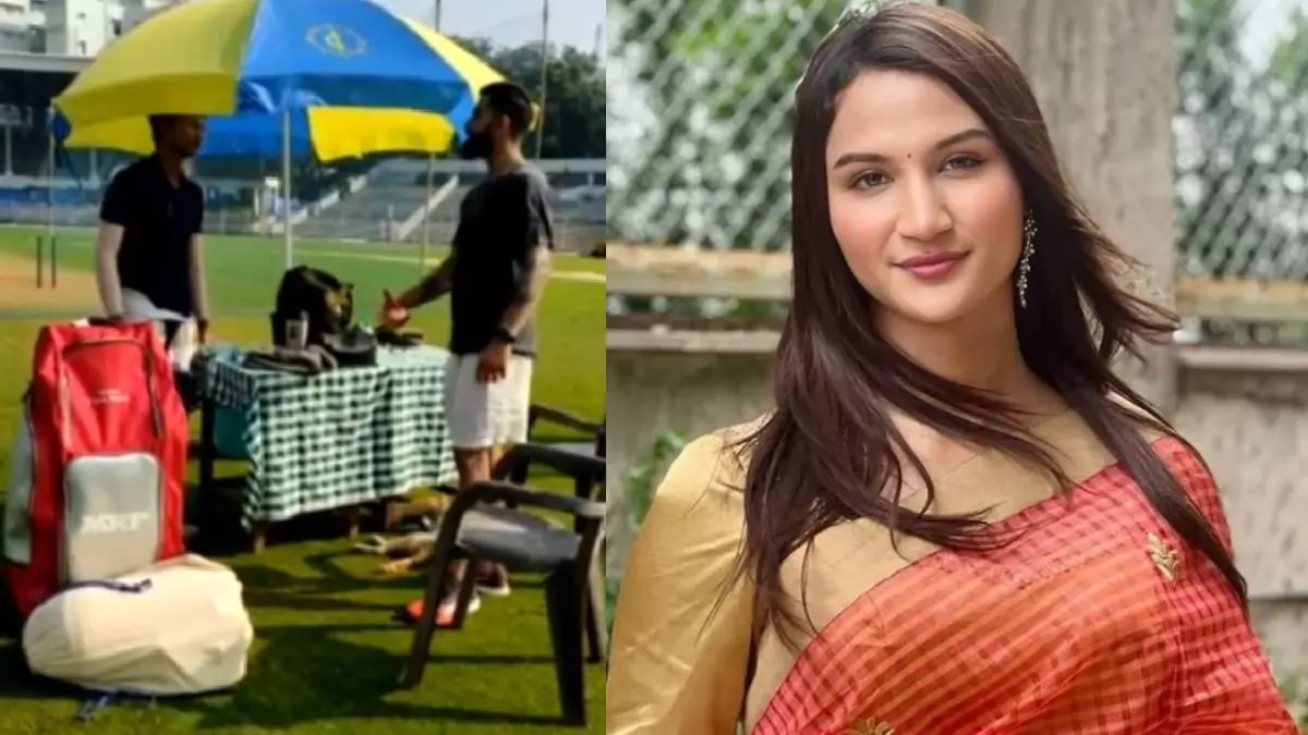 Anaya Bangar with Virat Kohli