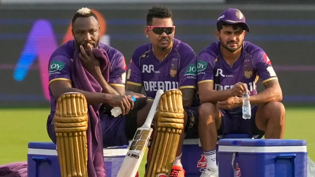Andre Russell, Sunil Narine and Manish Pandey train ahead of KKR vs PBKS game