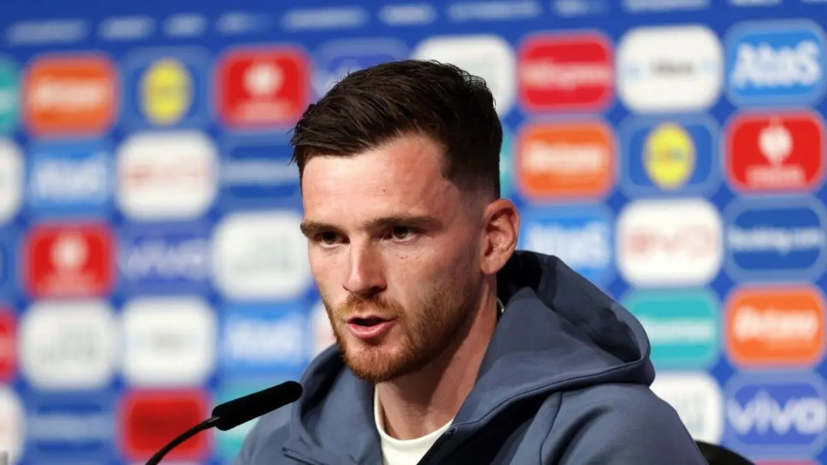 'I Know He'll Be Smiling Over Me Today': Andy Robertson Makes Heartbreaking Confession Post Scotland's World Cup Qualification Andy Robbertson post match conference
