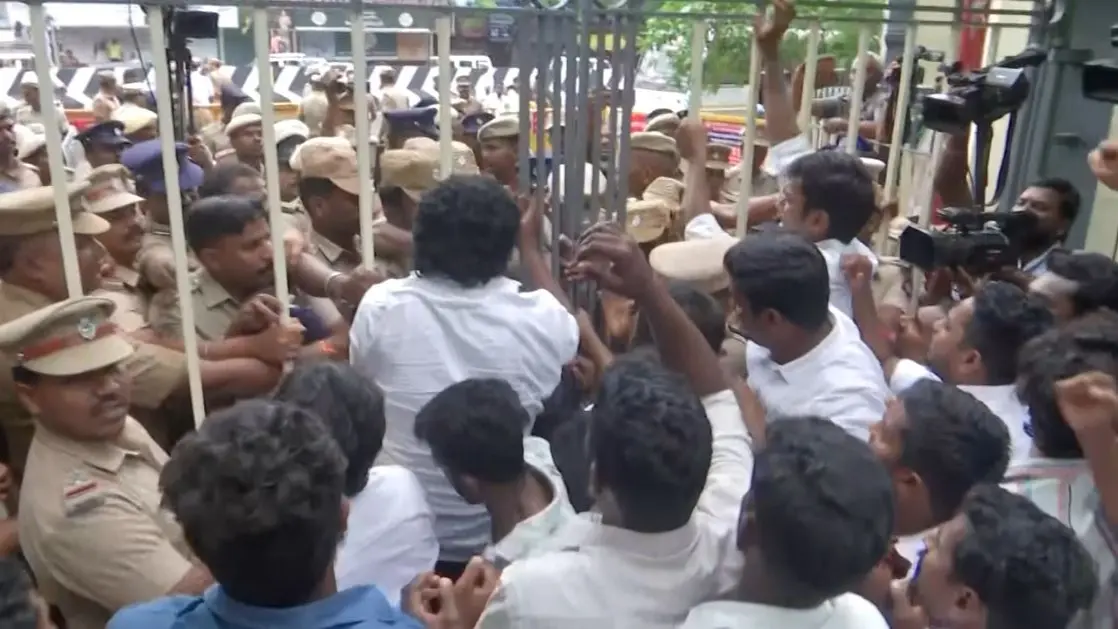 BSP Leader Armstrong Killing: Massive Protests in Tamil Nadu, Protesters Demand Stalin's Resignation BSP Leader Armstrong Killing: Massive Protests in Tamil Nadu, Protesters Demand Stalin's Resignation