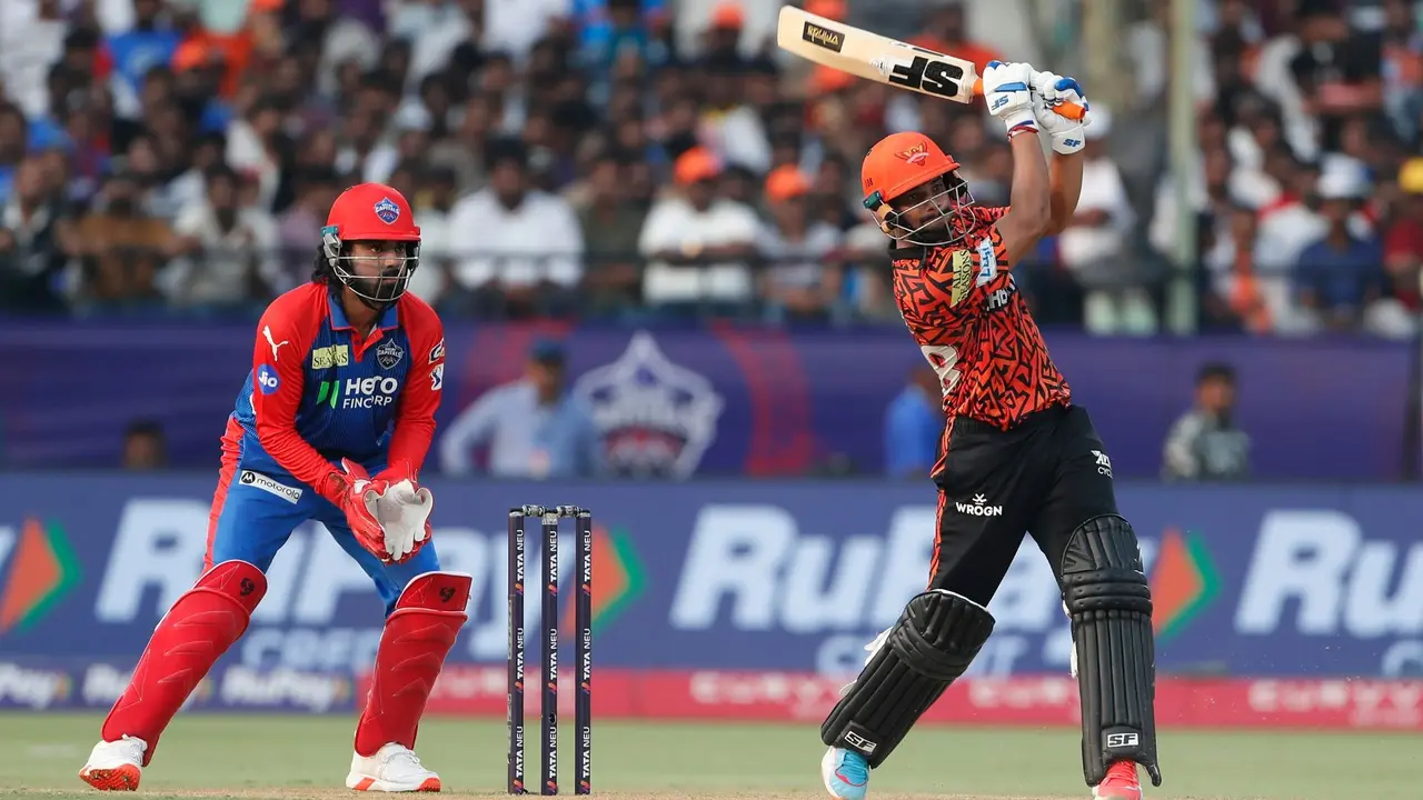 Aniket Verma in action vs Delhi Capitals in their IPL 2025 game