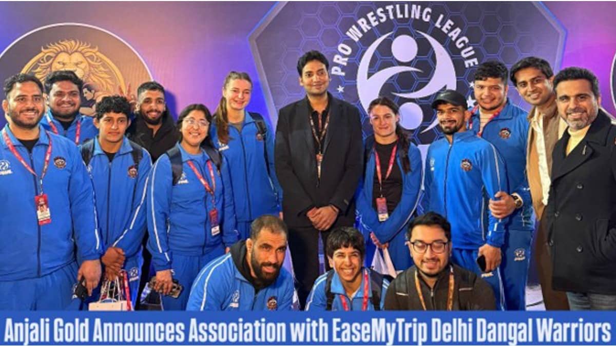 Anjali Gold Announces Association With EaseMyTrip Delhi Dangal Warriors At Pro Wrestling League