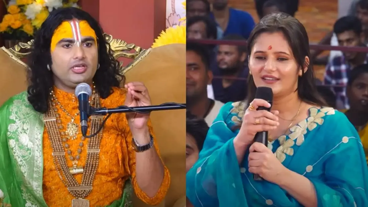 Anjali Raghav Meets Aniruddhacharya