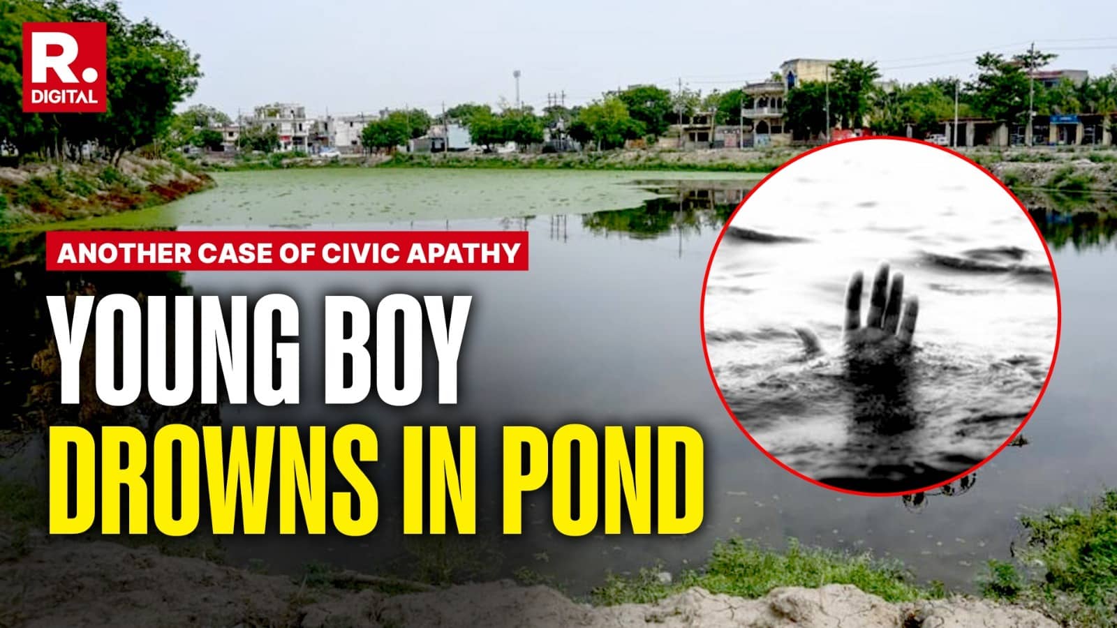 Another Civic Apathy In Greater Noida: 5-Year-Old Boy Drowns In Unsecured Pond, Body Recovered After 48 Hours