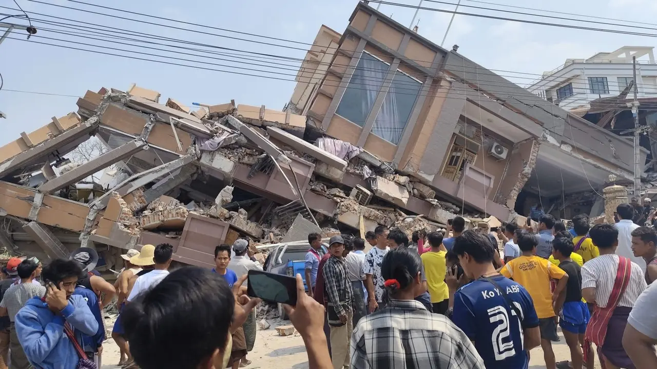Another earthquake in Myanmar on Sunday,