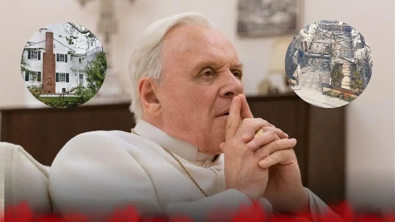 LA Wildfires Reduce Anthony Hopkins' ₹50 Crore 'TikTok Mansion' To Rubble, See Before And After Photos Anthony Hopkins LA house on fire