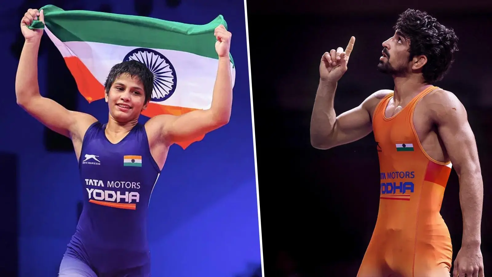 Antim Panghal and Aman Sehrawat