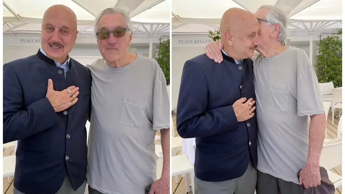 Cannes 2025: Anupam Kher Reunites With Silver Linings Co-Star Robert De Niro, Calls Him 'Greatest Actor Of All Time' | Watch Anupam Kher Meets Robert De niro