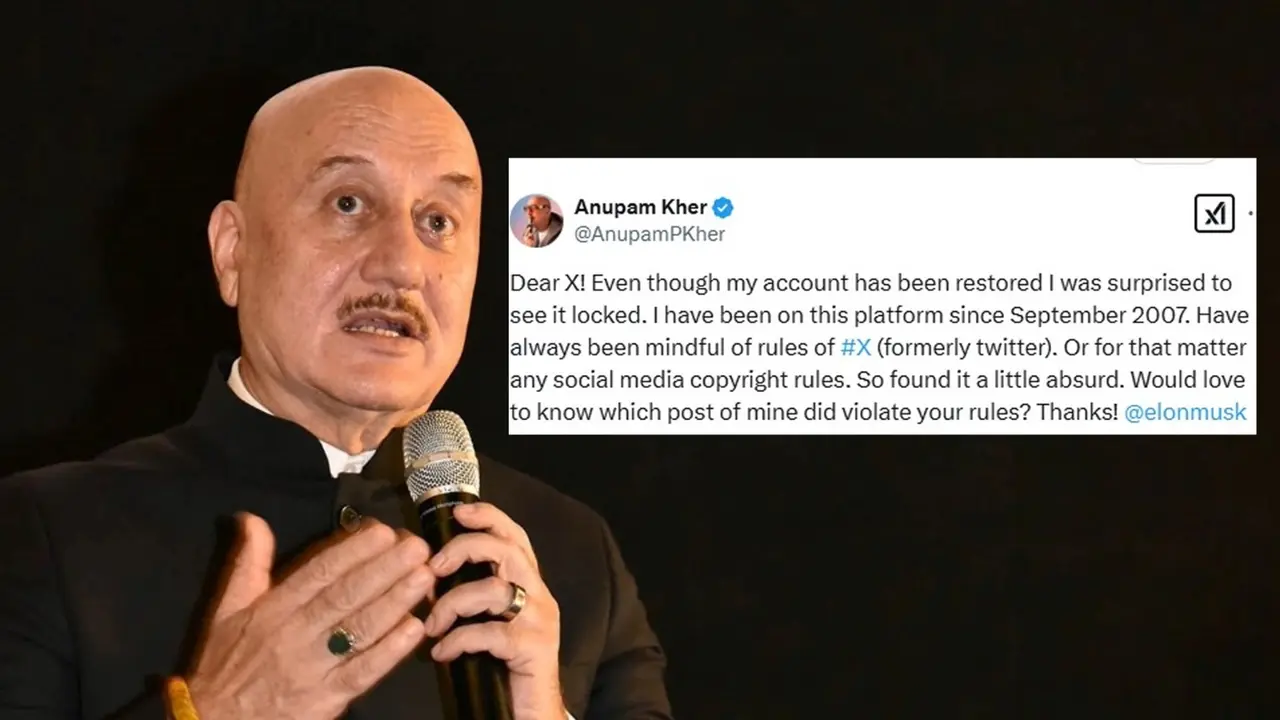 Anupam Kher questions his X account getting locked