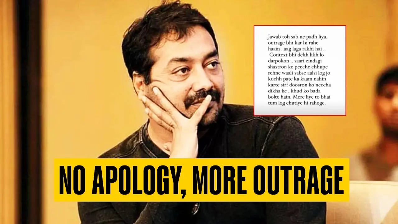 Anurag Kashyap went on an abusive rant while defending Phule movie