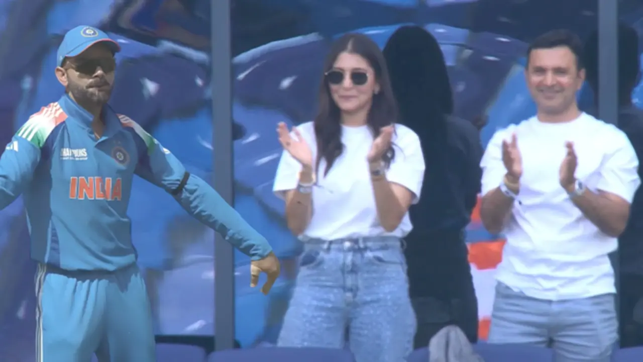 Anushka Sharma at Champions Trophy semi final in Dubai