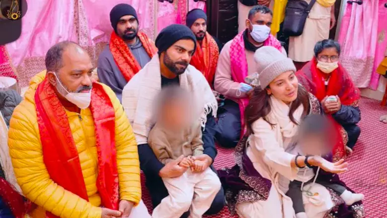 Anushka Sharma, Virat Kohli Visit Premanand Maharaj
