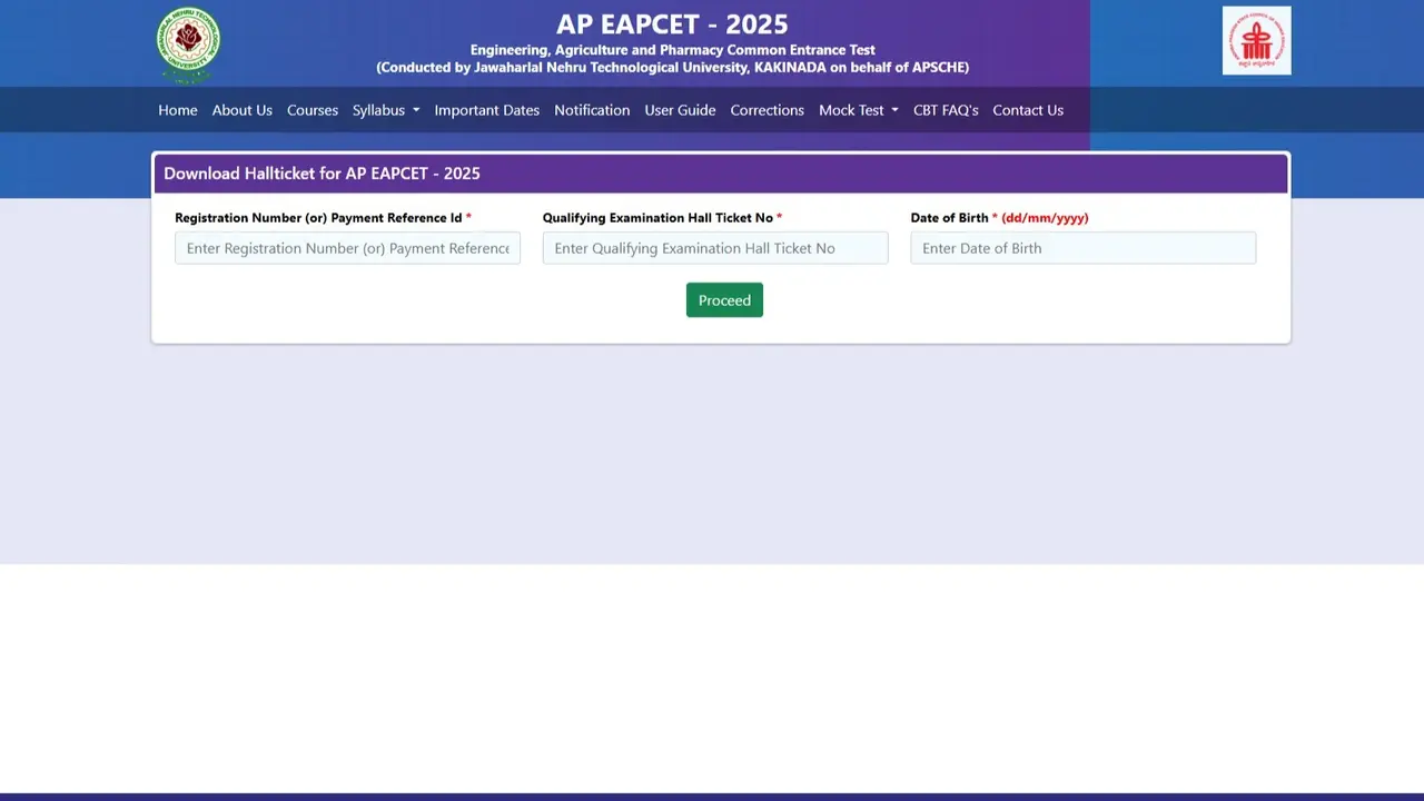 AP EAMCET 2025 Hall Ticket Out at cets.apsche.ap.gov.in, Direct Link to Download