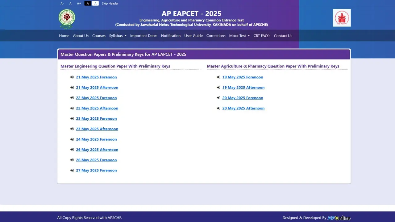 AP EAMCET Answer Key 2025 for Engineering OUT at cets.apsche.ap.gov.in, How to Raise Objection AP EAMCET Answer Key 2025 for Engineering OUT at cets.apsche.ap.gov.in, How to Raise Objection