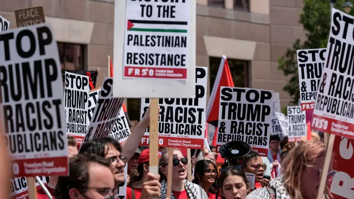 Protesters at the Republican National Convention