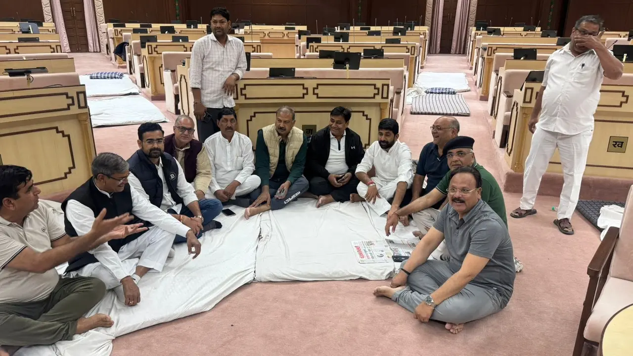 Deadlock between the ruling party and opposition Congress in Rajasthan Assembly