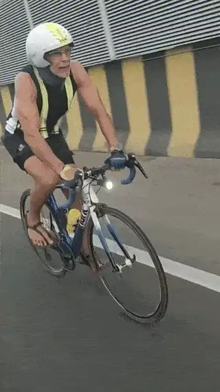 Milind Soman cycles 100 kms