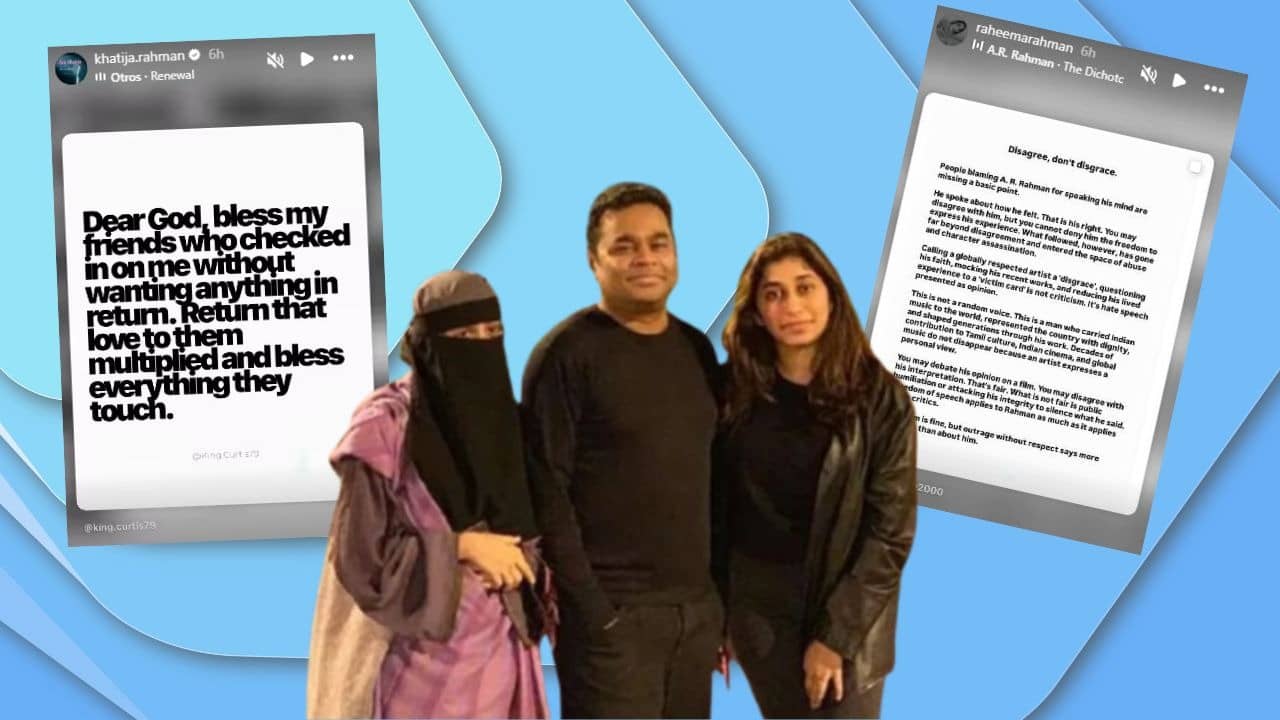 AR Rahman’s Daughters Back Composer Amid Backlash Over 'Communal' Bias Remark On Bollywood
