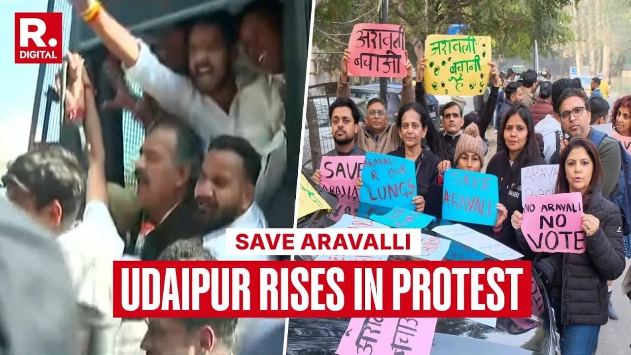 Aravalli protest 