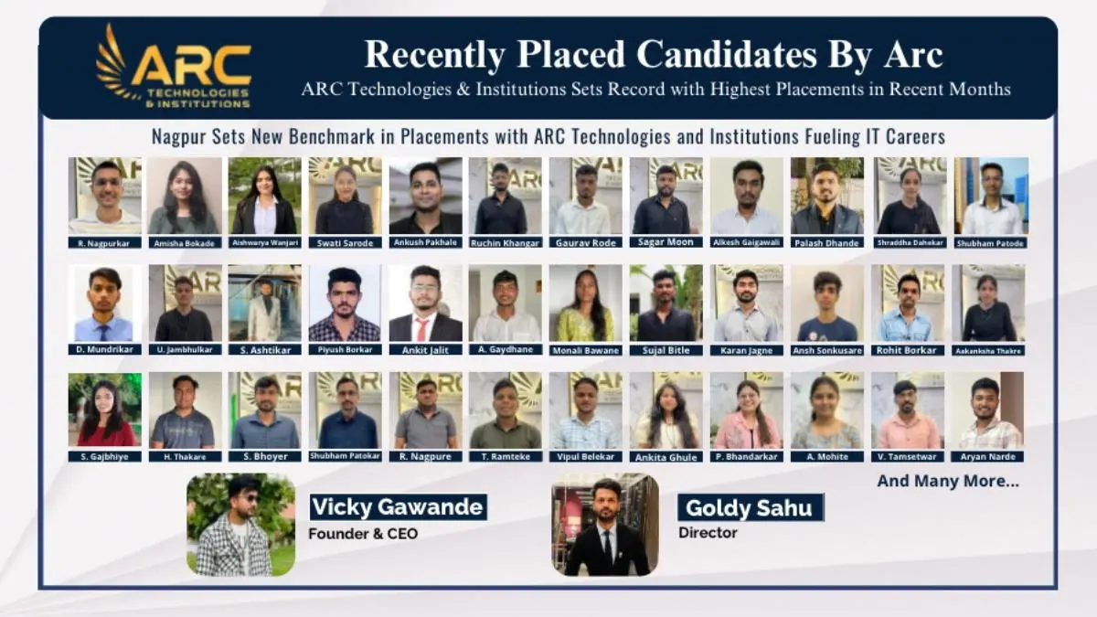 Arc Technologies And Institutions Nagpur recorded Placements in recent months