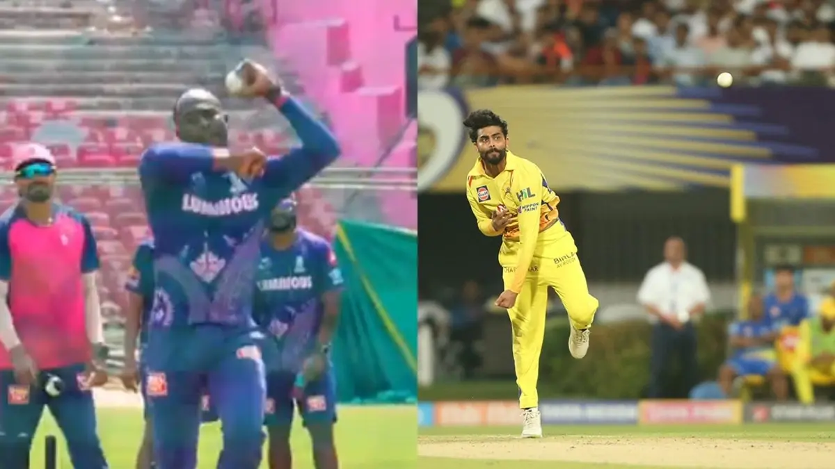 Jofra Archer Emulates Ravindra Jadeja's Bowling Action Hilariously Ahead of RR-CSK IPL 2025 Game; Video Goes Viral | WATCH Archer emulates Jadeja