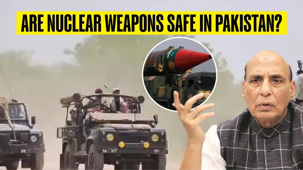'Are They Safe?': Rajnath Singh Questions Pakistan’s Handling of Nuclear Weapons, Calls Country Irresponsible 'Are Nuclear Weapons Safe in Pakistan?' Rajnath’s Question to World
