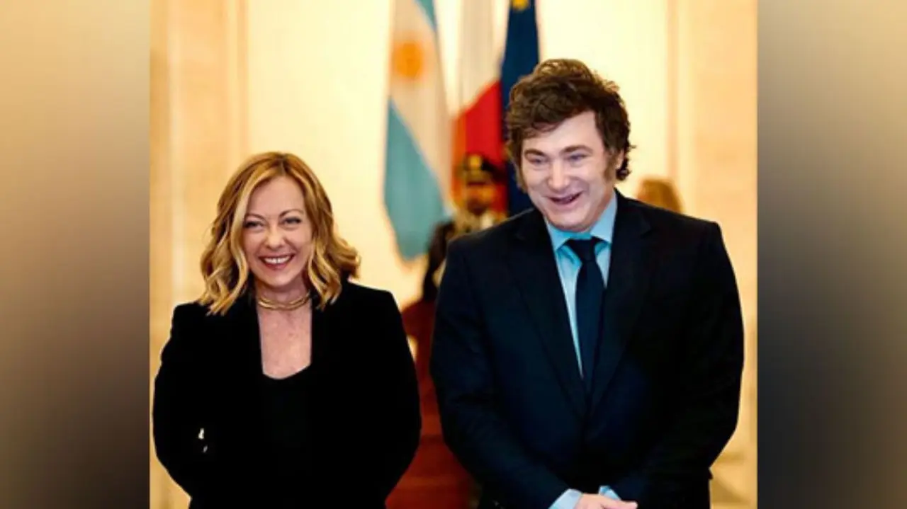 Argentina President Javier Milei Granted Italy Citizenship, Decision Sparks Outrage Argentine President Javier Milei and Italian PM Giorgia Meloni
